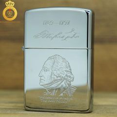 Bật lửa Zippo USA la mã V năm 1989 hình Tổng thống Mỹ Washington