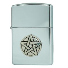 Zippo Canada năm 1992 VII màu trắng crom Emblem ngôi sao