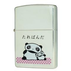 Zippo xuất Nhật la mã XV 1999 mạ bạc chủ đề gấu Panda