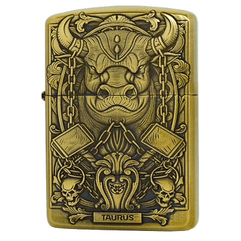Zippo Armor Limited xuất Nhật Bản chủ đề cung hoàng đạo Kim Ngưu