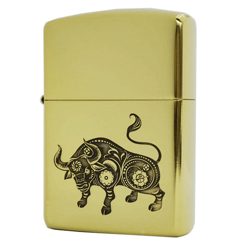 Hộp quẹt Zippo Armor hình con trâu