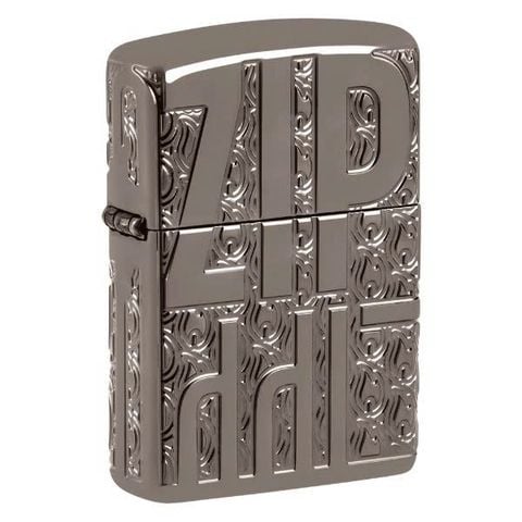 Zippo USA Armor Luxury Black Ice 46312 Zippo Logos Design 360 Multicut