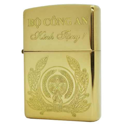 Hộp quẹt Zippo chủ đề bộ công an