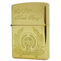 Hộp quẹt Zippo chủ đề bộ công an