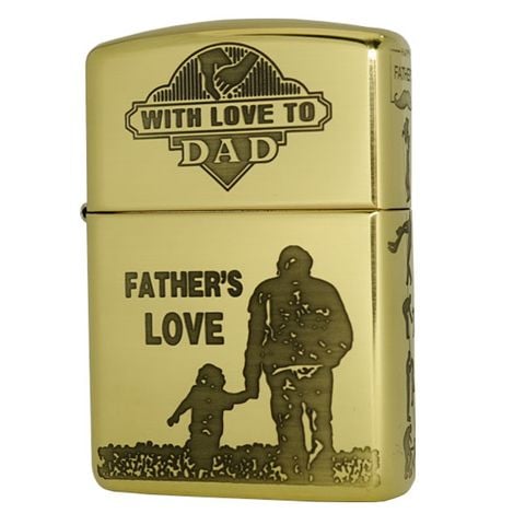 Bật lửa zippo armor cha con limited