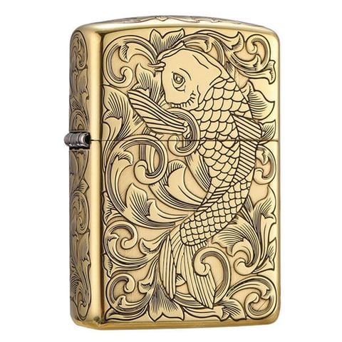 Bật lửa Zippo hình cá chép phiên bản armor vỏ dày