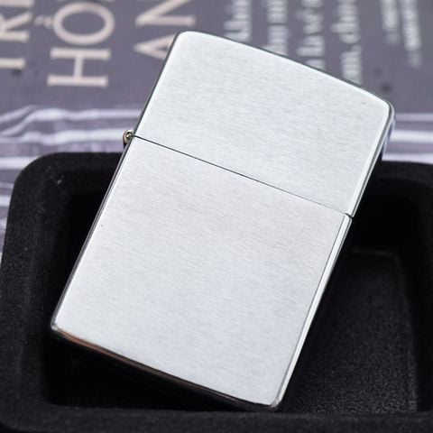 Hộp quẹt Zippo USA cổ xưa 1976 trắng nhám trơn