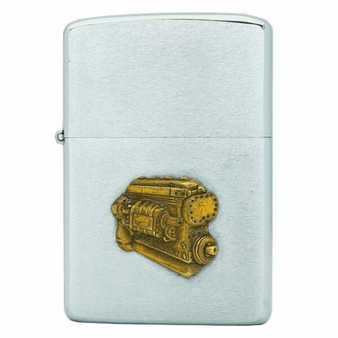 Zippo cổ xưa năm 1978 chủ đề emblem khối động cơ