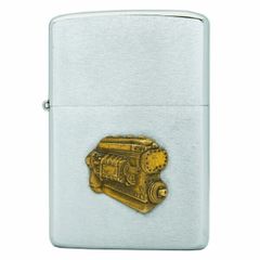 Zippo cổ xưa năm 1978 chủ đề emblem khối động cơ