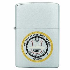 Zippo cổ xưa năm 1980 chủ đề tàu chiến United States Ship Valdez