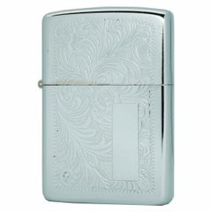 Zippo USA cổ xưa 1985 hoa ven Ý trắng