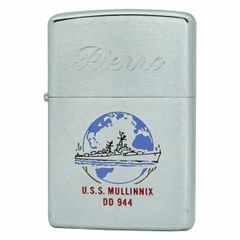 Bật lửa Zippo xưa năm 1971 chủ đề tàu chiến USS Mullinnix DD 944