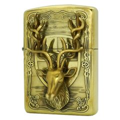 Bật lửa Zippo USA Armor xuất Nhật Emblem đầu hươu