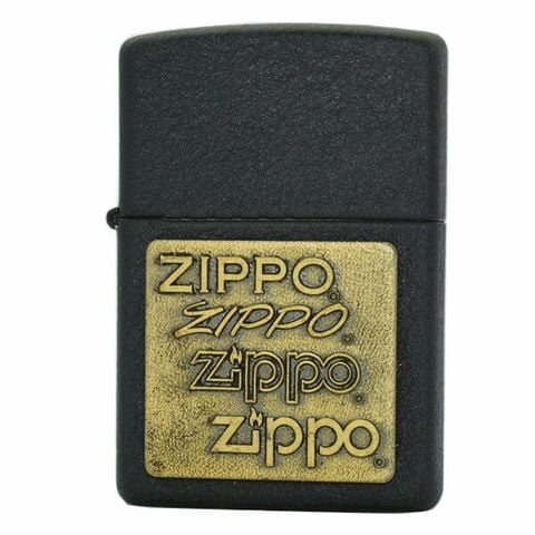 Zippo la mã 1997 XIII Ssơn tĩnh điện đen gắn emblem logo ZIPPO