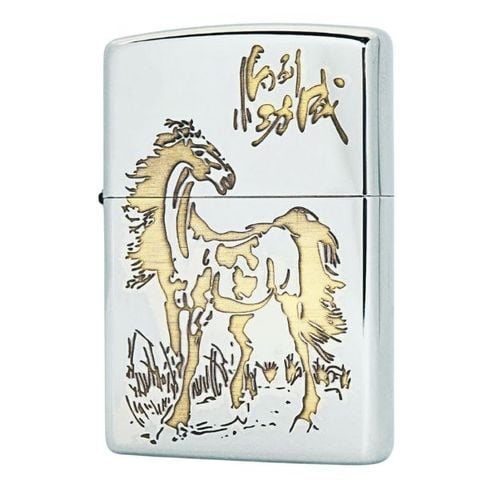 Zippo mã đáo thành công màu trắng giá rẻ