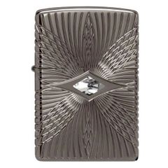 Zippo 49291 Patterm Armor Black Ice đính pha lê cao cấp