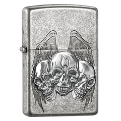 Bật lửa Zippo xuất châu Á cao cấp chủ đề Skull