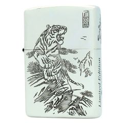 Bật lửa Zippo USA Sterling bạc khối Limited chủ đề Hổ thượng sơn
