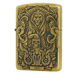 Zippo Armor Limited xuất Nhật Bản chủ đề cung hoàng đạo Sư Tử