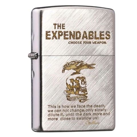 Zippo USA trắng xước Caro Biệt Đội Lính Đánh Thuê The Expendables