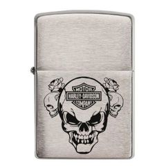 Zippo xuất Nhật trắng nhám Motor Harley Davidson giá rẻ