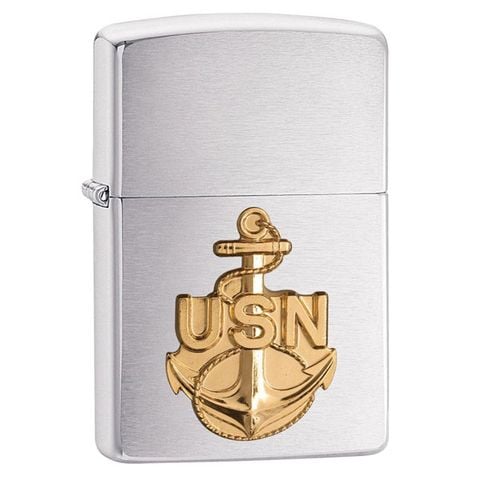 Bật lửa Zippo USA Emblem chủ đề Hải quân Hoa Kỳ US Navy