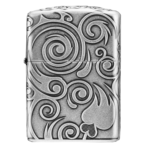 Bật lửa Zippo Armor xuất Nhật chủ đề vòng xoáy lửa