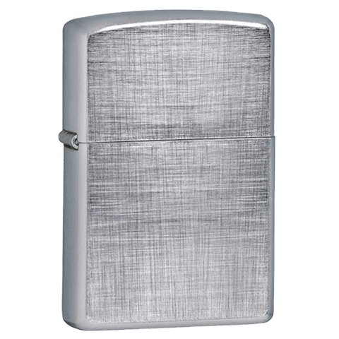 Bật lửa Zippo mạ crom caro linen