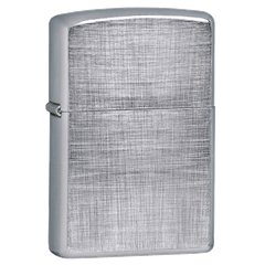 Bật lửa Zippo mạ crom caro linen