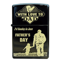 Bật lửa Zippo USA Father's Day Ebony hình cha con