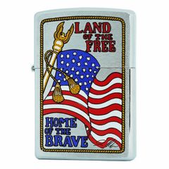 Hộp quẹt Zippo la mã 1997 XIII chủ đề cờ Mỹ