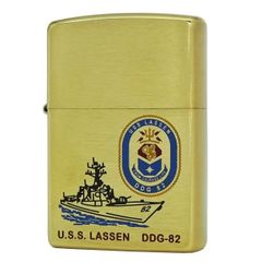 Zippo USA đồng khối chủ đề thuyền chiến USS Lassen  DDG 82