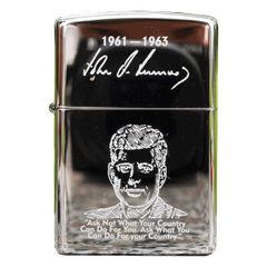 Hộp quẹt Zippo USA khắc Tổng thống MỸ John Kennedy