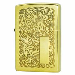 Bật lửa Zippo la mã 1996 XII Venetian hoa ven Ý màu vàng