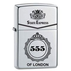 Bật lửa Zippo USA logo 555 trắng