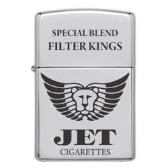 Bật lửa Zippo USA chính hãng logo Jet màu trắng