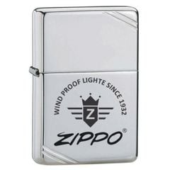 Zippo Vintage tái bản 1937 chặt góc logo Zippo