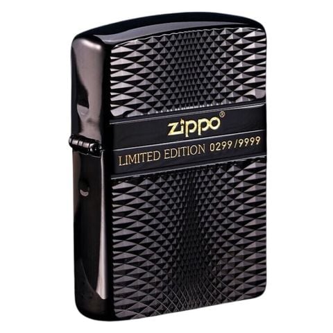 Bật lửa Zippo armor Ebony đen bóng xuất Nhật Bản limited