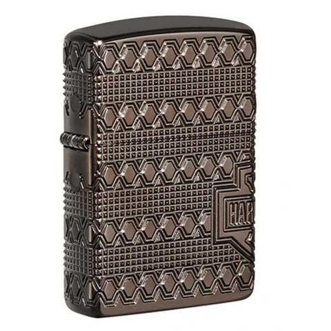 Bật lửa Zippo armor Harley Davidson Collectible 2021 phiên bản armor màu đen xám