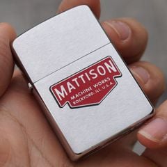 Zippo cổ xưa năm 1962 đời 4 chấm chủ đề Mattison new full box
