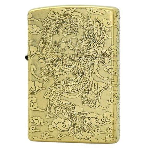 Bật lửa Zorro Brass đồng thau khác 3D 5 mặt chủ đề rồng cuộn