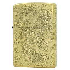 Bật lửa Zorro Brass đồng thau khác 3D 5 mặt chủ đề rồng cuộn
