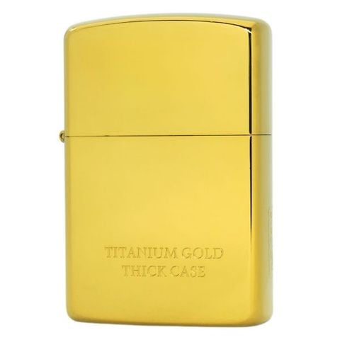 Hộp quẹt Zorro 902S Supper Brass mạ Titanium Gold Limited