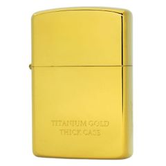 Hộp quẹt Zorro 902S Supper Brass mạ Titanium Gold Limited