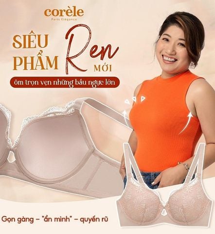 Áo Lót Corele 3088B Mút Đúc Mỏng Ren