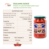  Nước sốt mì ý với cà tím | Siciliana sauce Castello 350g - Sốt pasta nguyên liệu nấu ăn nhập khẩu Ý thơm ngon 