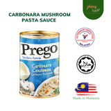  Sốt mỳ Ý Carbonara nấm | Carbonara Mushroom Pasta sauce Prego 295 g - Sốt Pasta đóng hộp tiện lợi thương hiệu Mỹ | SX Malaysia 