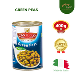  Đậu Hà Lan đóng hộp | Green Peas Naturally Boiled Castello 400 g - Rau củ đóng hộp giàu dinh dưỡng, tốt cho sức khỏe, tiện lợi nhập khẩu Ý 