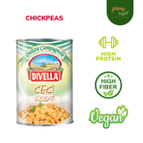  Đậu gà đóng hộp | Chickpeas Divella 400g - Rau củ đóng hộp giàu dinh dưỡng, tiện lợi nhập khẩu Ý chính hãng phù hợp ăn chay, ăn kiêng 