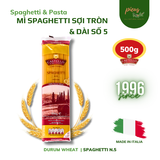  Mì ý sợi tròn dài | Spaghetti Castello N.5 500g - Mì spaghetti nguyên liệu nấu ăn giàu dinh dưỡng nhập khẩu Ý 